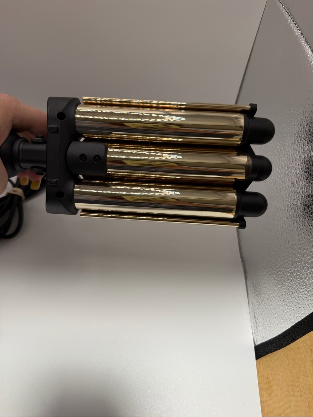 Hot Tools Professional Artist 24K Gold Digital 3 Barrel Hair Waver Boho Beachy - Picture 8 of 9